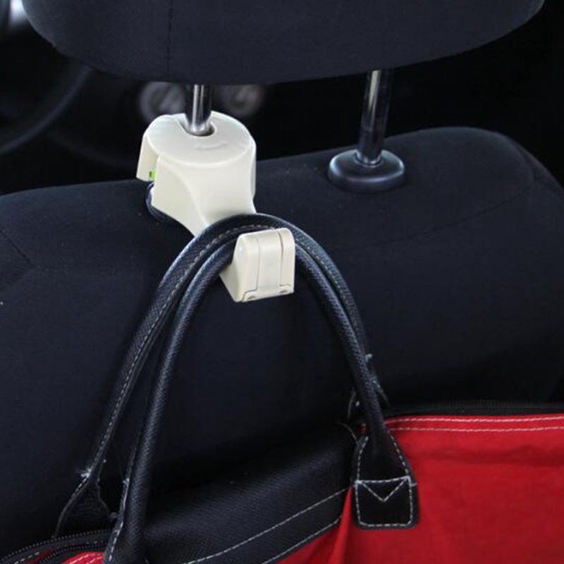 2in1 Car Headrest Hook with Phone Holder Seat Back Hanger Untuk Tas Handbag Dompet Grocery Cloth Portable Belakang Pemegang Telefon Bimbit Tablet Back Seat