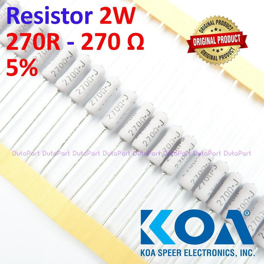 Resistor 270 Ohm 2 Watt 5% ORIGINAL KOA 2W 270R HIGH QUALITY