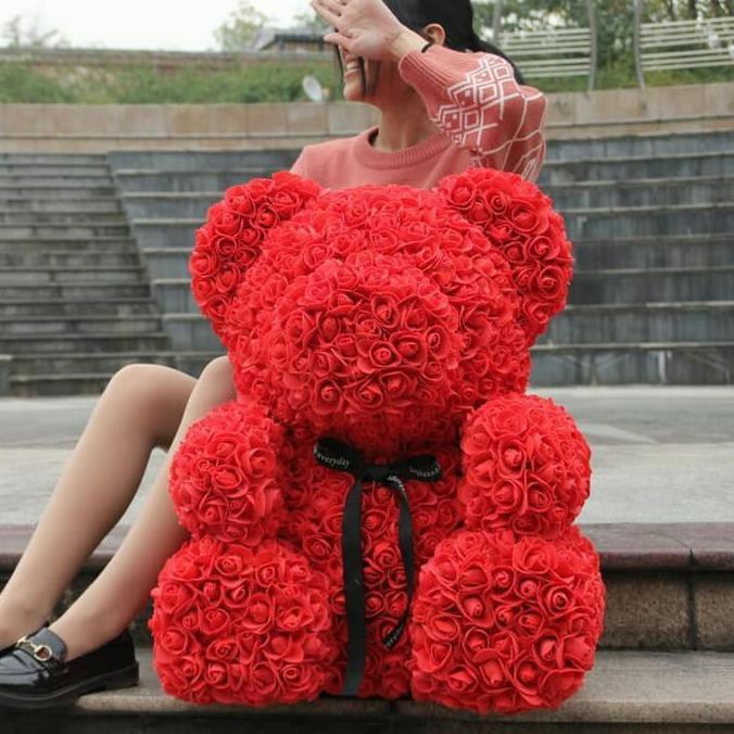 70cm rose bear