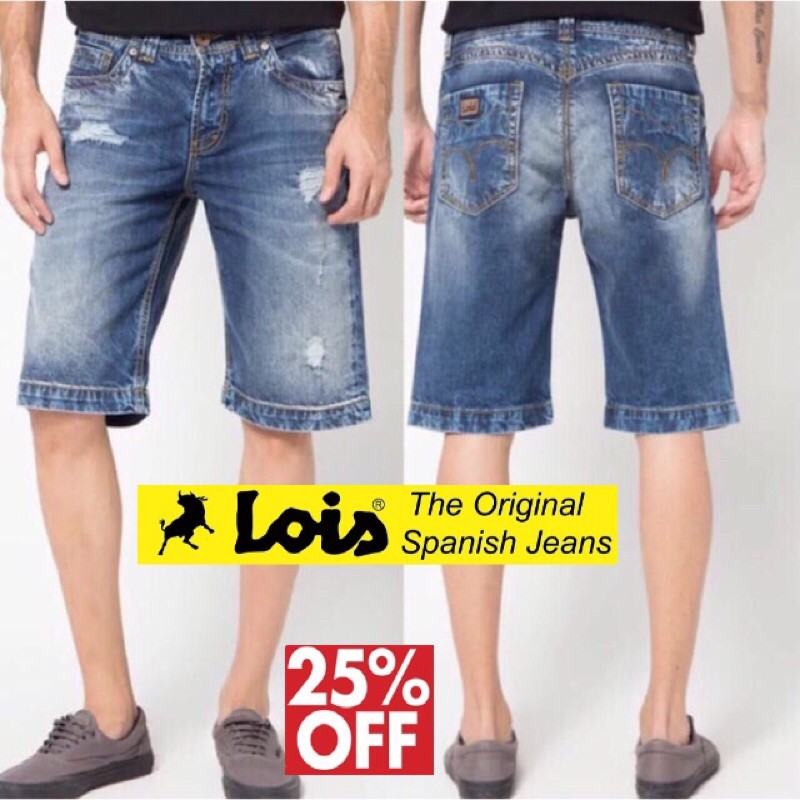 Celana Pendek Lois Ori - Model Sobek