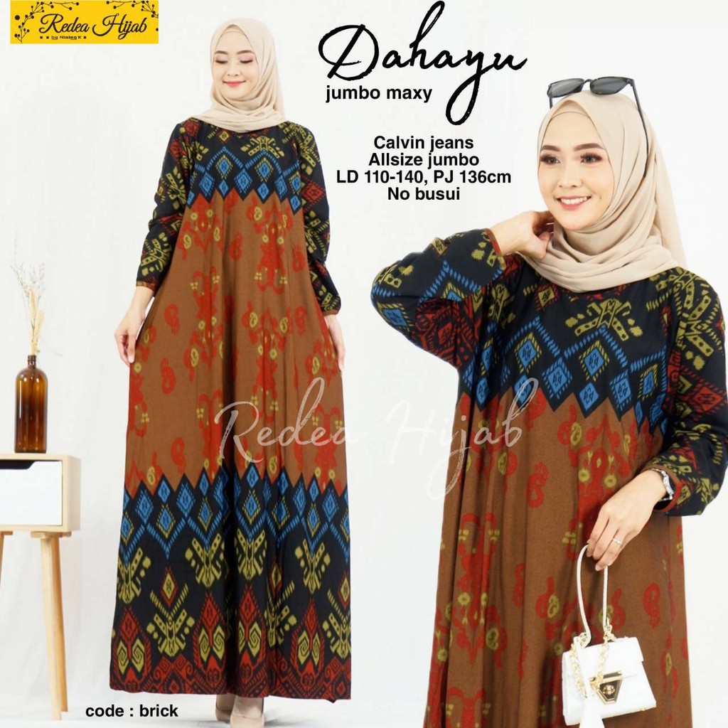 [COD] DAHAYU maxy jumbo // maxy dress // maxy batik // pakaian muslim wanita // maxy dres // gamis kekinian