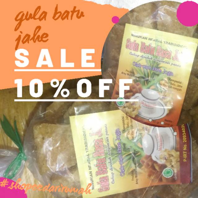 

Gula Batu Jahe Produksi Gujahe Bantul Berat 1/2 Kilo