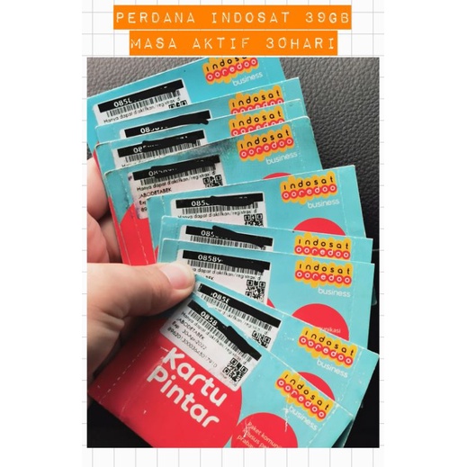 Kartu perdana indosat kuota 39GB Masa aktif 30hari