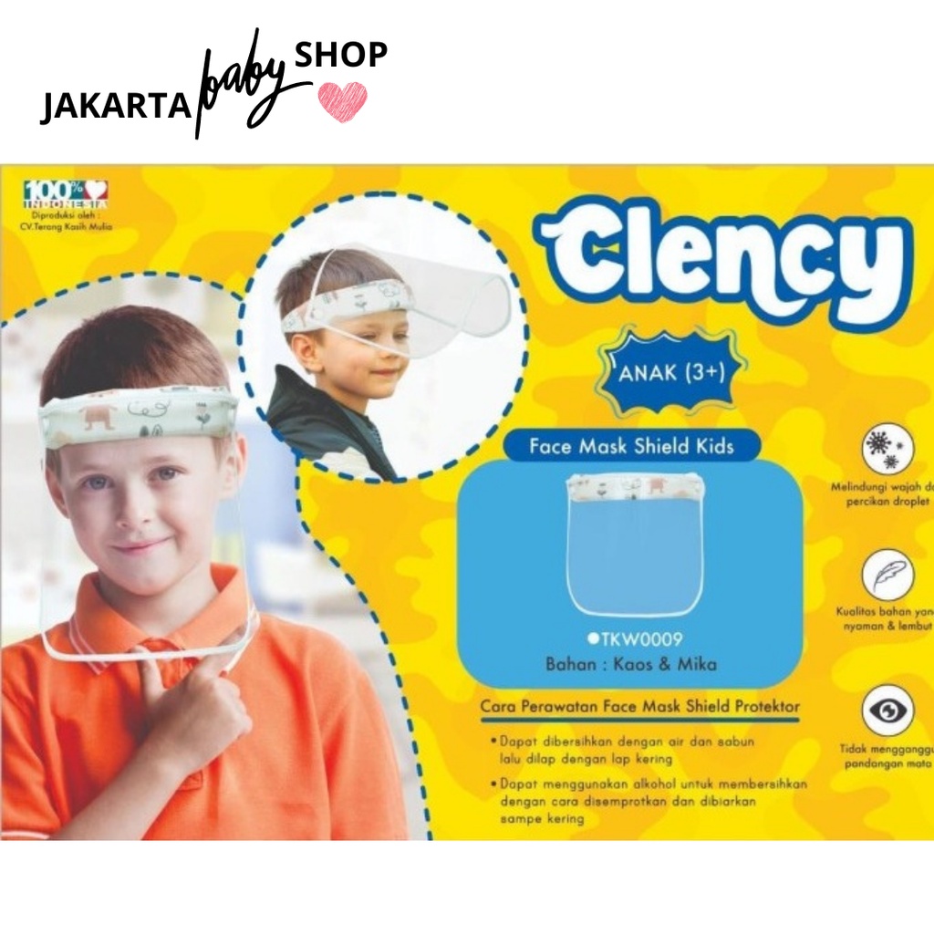 FACE SHIELD ANAK CINTAKA/CLENCY TKX009/TKW009 / FACE SHIELD ACRYLIC NAIK TURUN 3D 432100 / ACRYLIC 2D BIASA 432101