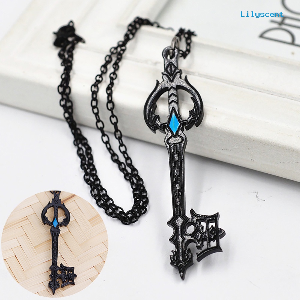 Kalung Dengan Liontin Anime Kingdom Hearts Oblivion Keyblade Untuk Pria Dan Wanita