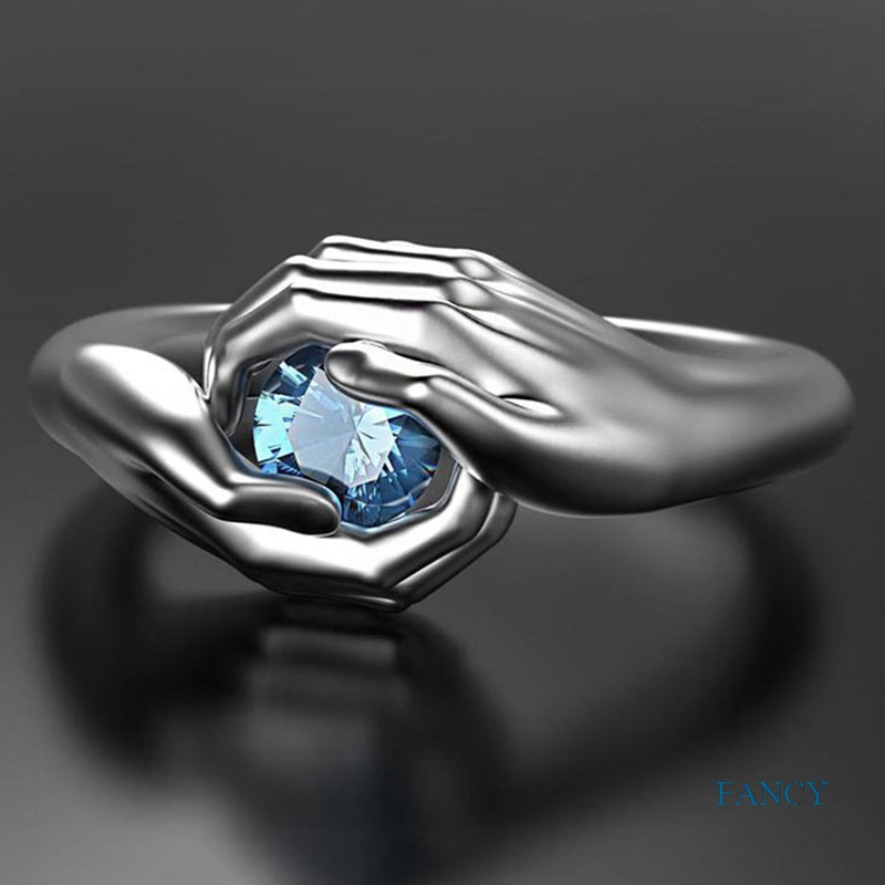 Cincin Kristal Desain Love Forever Untuk Pria Dan Wanita