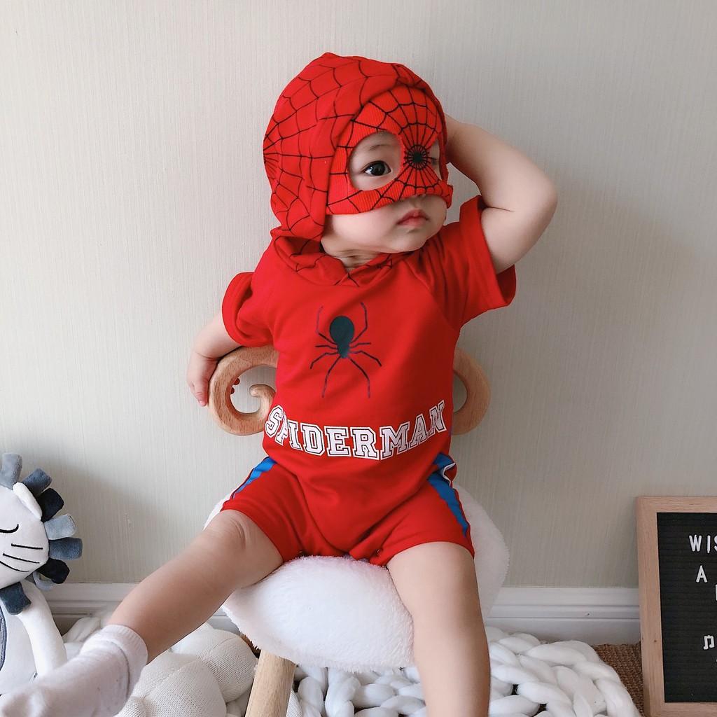 ROMPER HOODIE KARAKTER SUPERHERO | ROMPER SUPERHERO