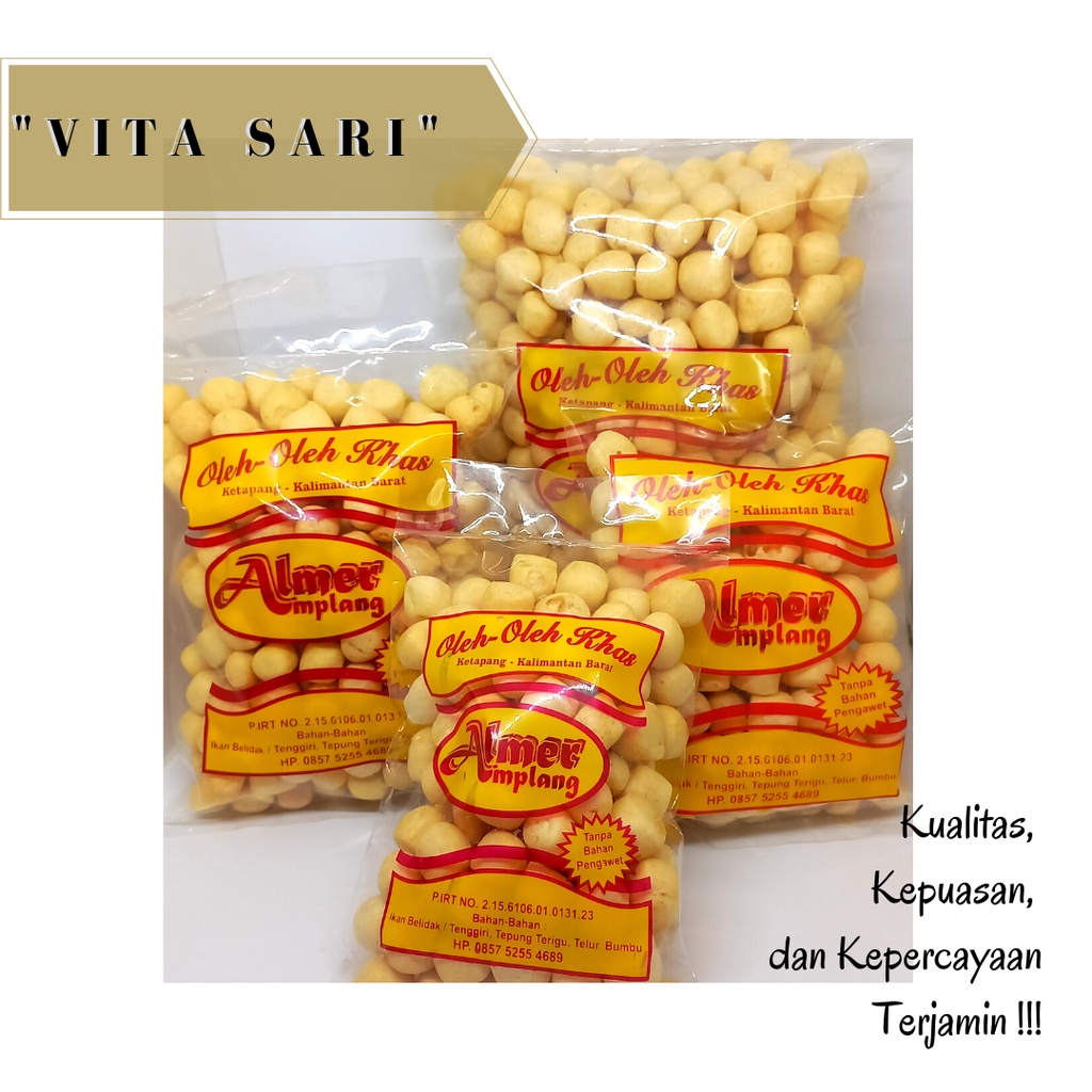 

[ ALMER ] KRUPUK / KERUPUK AMPLANG / BULAT IKAN KHAS KETAPANG 400 GR