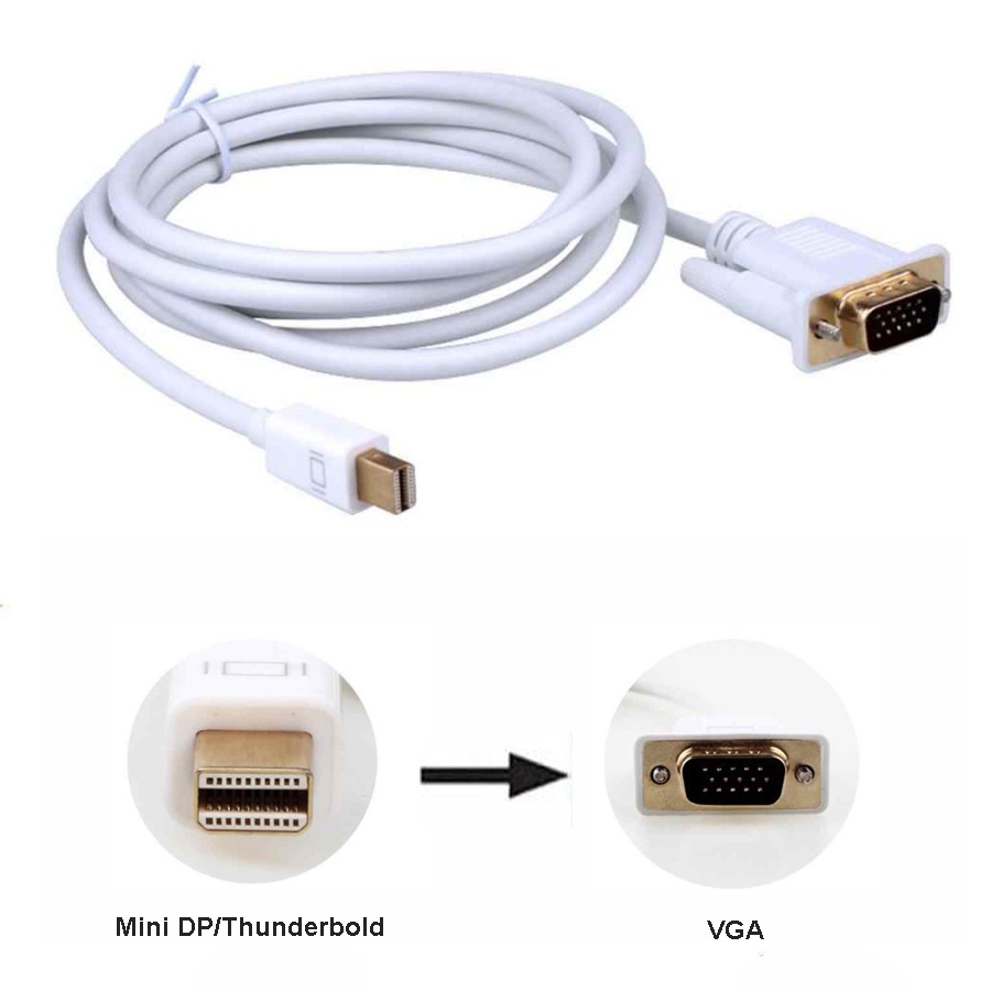 Kabel Mini DP Display Port to VGA 1.8M