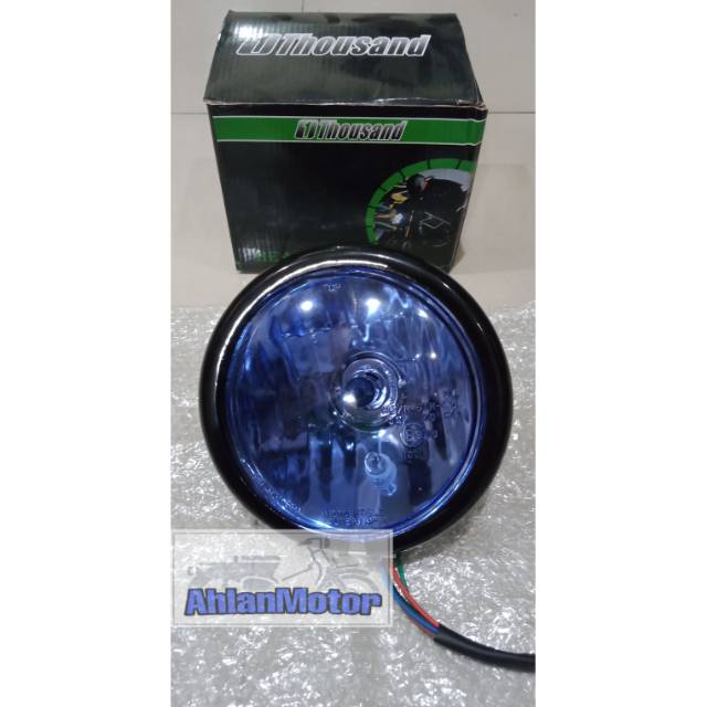 Lampu Pesek /Lampu Depan Motor /Lampu CB /Lampu Pesek batok Hitam /Lampu Pesek Murah