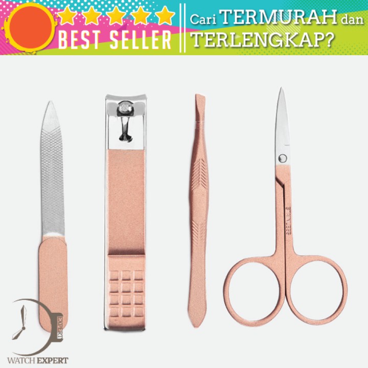 COD Alat Kecantikan Set Gunting Kuku Manicure Pedicure Nail Art 4 PCS - AT FASHION MGJ2-18