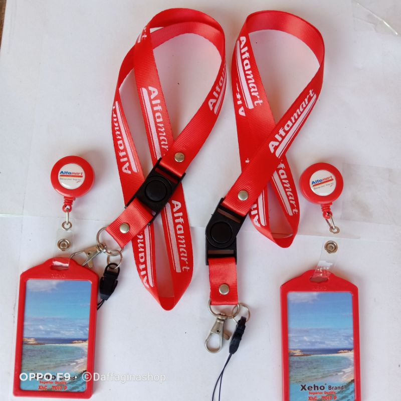 

Alfamart Tali Lanyard Gantungan Id Card Kartu Tanda Pengenal Perusahaan Name Tag Case Holder