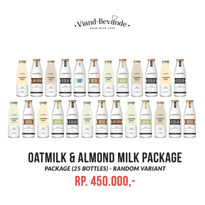 

MINUM-SIAP-DRINK-TO-READY- OATMILK & ALMOND MILK PACKAGE (BACA DESKRIPSI) -READY-TO-DRINK-SIAP-
