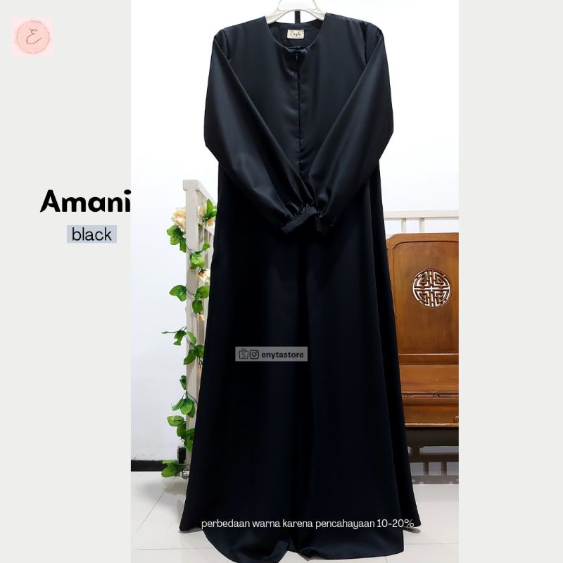 Gamis/ abaya/ dress Amani | bahan toyobo | busui friendly | 1 kg muat 3 baju | by Enyta