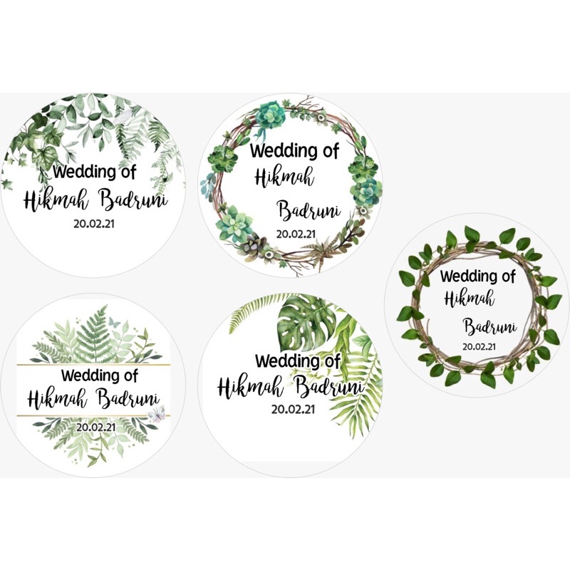 

Sticker transparan nama cocok untuk pernikahan ulang tahun souvenir