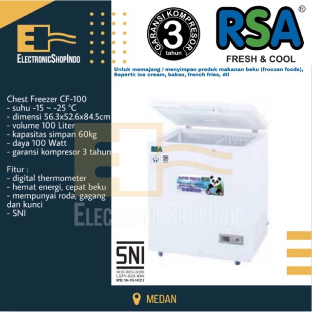 CHEST FREEZER RSA CF-100
