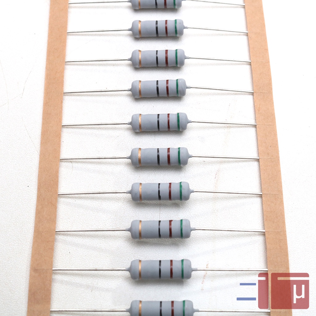 Resistor 51R 51 Ohm 2W Metal Oxide 5% Taiwan Kaki Tembaga