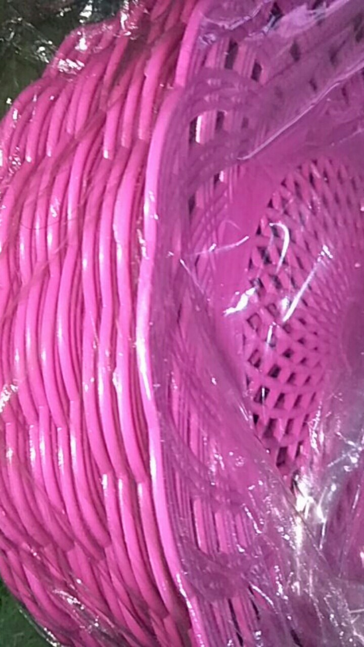 Piring Rotan Plastik Lusinan (12 Pcs)