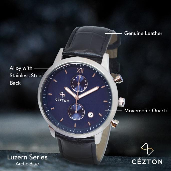 LUZERN SERIES Arctic Blue | Jam Tangan Pria Cezton PROMO Kode 578