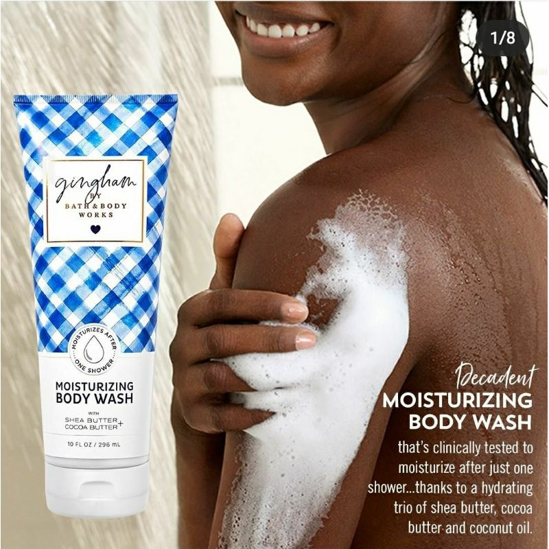 BBW HYDRATING MOISTURIZING BODY WASH WITH SHEA BUTTER + COCOA BUTTER 296 ML BATH &amp; BODY WORKS MIX DAHLIA VANILLA BEAN NOEL WINTER CANDY APPLE TWISTED PEPPERMINT JAPANESE CHERRY BLOSSOM IN THE STARS ITS STRAWBERRY POUND CAKE HONEY WILDFLOWER