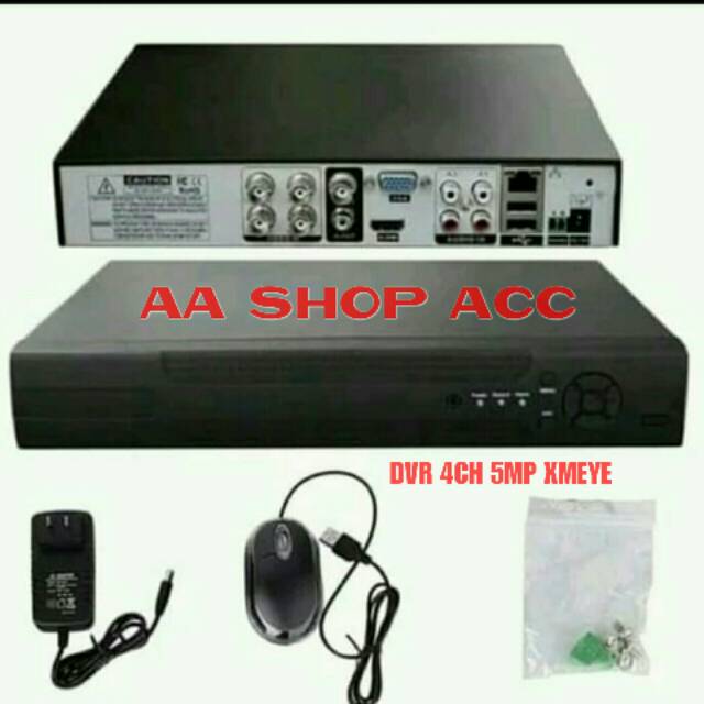 DVR CCTV DVR 4CH 5MP XMEYE BISA UNTUK SEMUA JENIS KAMERA CCTV