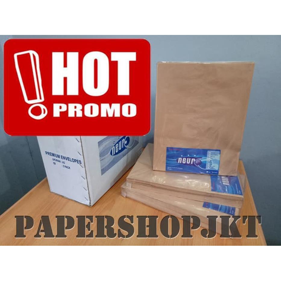 

SUPER SALE HOT PROMO!!! Amplop Coklat Ukuran A3 Neuro 33 x 42,5 cm GROSIR OPEN