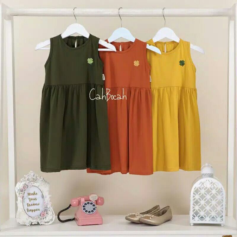 DRESS ANAK COTTON COMBED NAMEERA DRESS CAH BOCAH