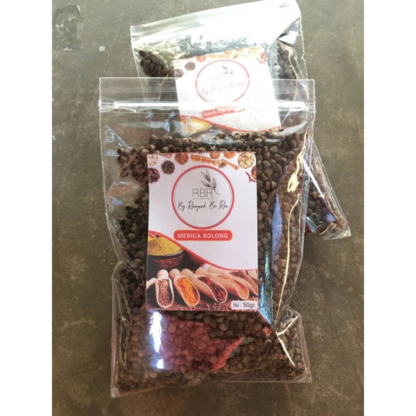 

MERICA LADA MRICO BOLONG HITAM ISI 50 GRAM OBAT HERBAL KERING REMPAH JSR BU ROS BLACKPEPPER PEPPER