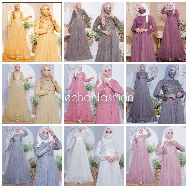 Baju Kebaya / Gamis Alexa / Gamis Pesta / Baju Gamis Kebaya