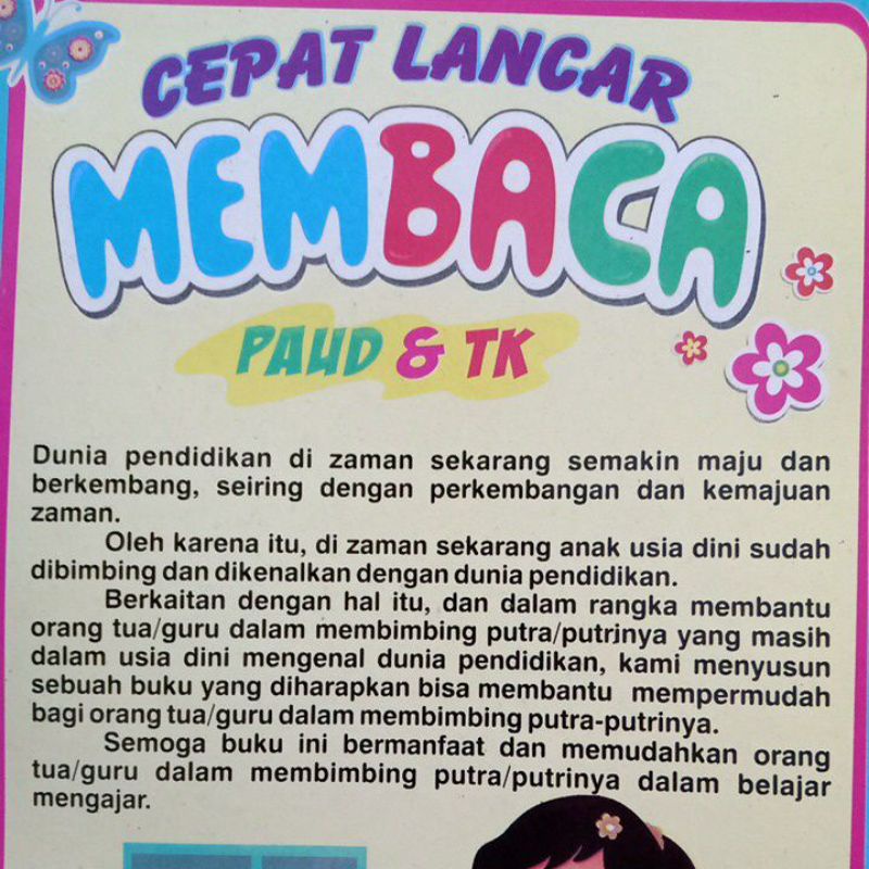 Buku Cepat Lancar Membaca Paud &amp; Tk