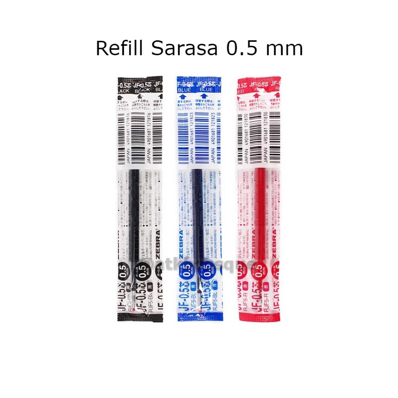 

Refill Pulpen Sarasa Clip 0.5 mm JF-0.5 Ready 3 Warna ABQ – Satuan