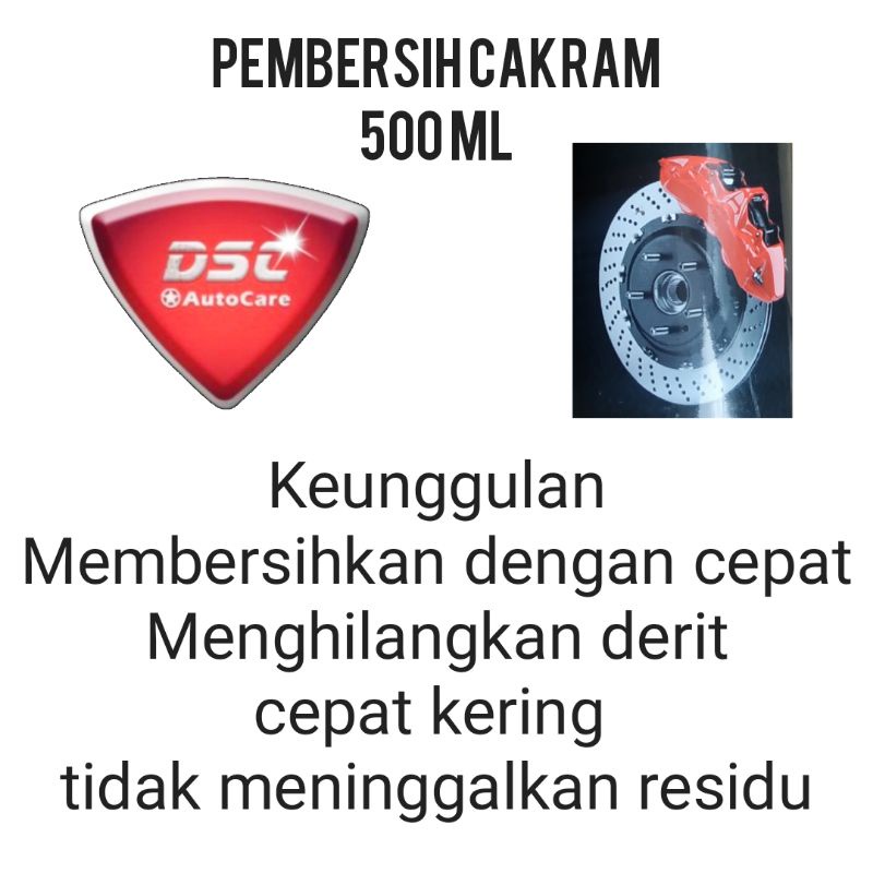 Pembersih rem/Brake mobil motor DSC 500 mili brake part cleaner