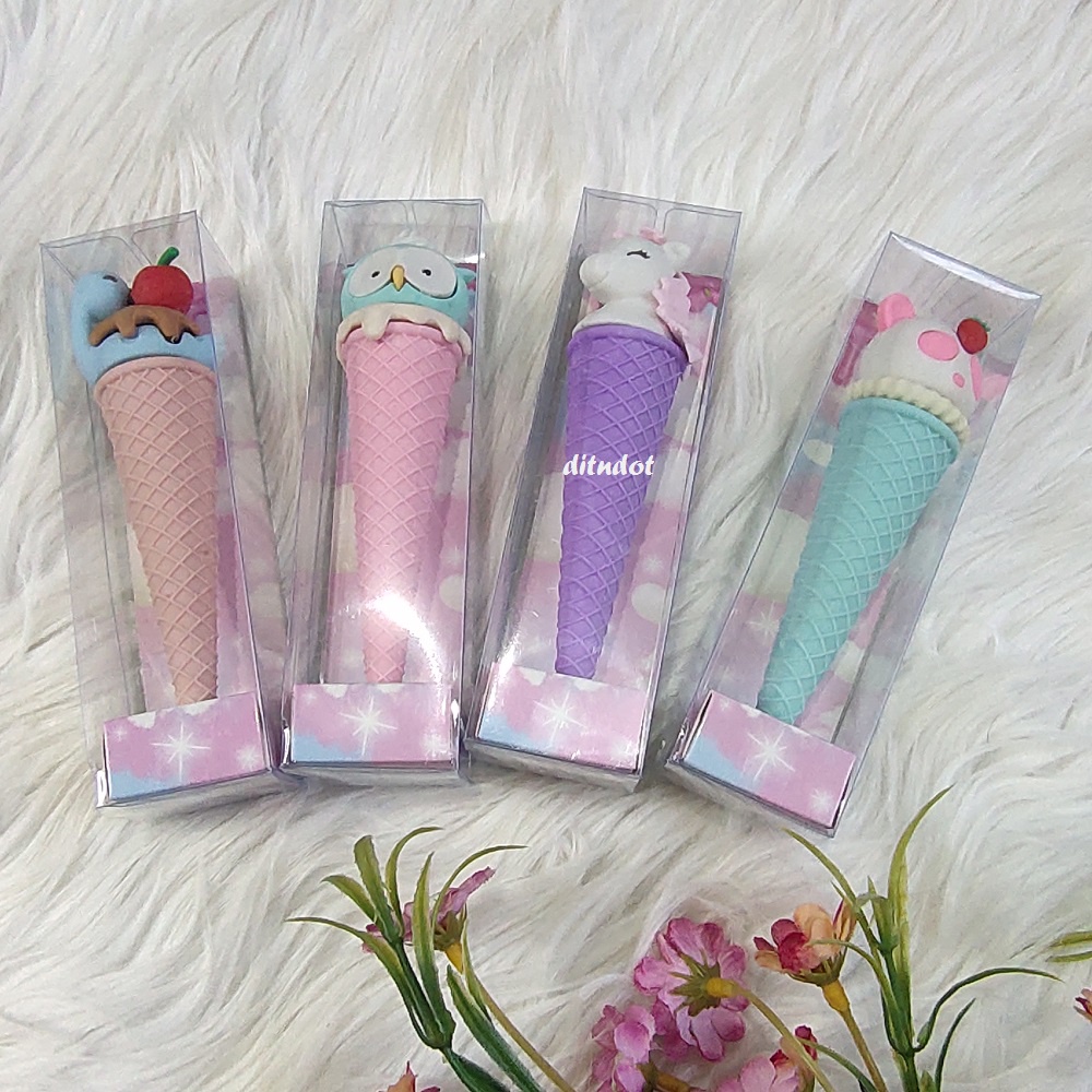 Penghapus Cone Ice Cream Karakter Eraser Ice Cream Karakter Lucu Imut Karet Penghapus Bentuk Ice Cre