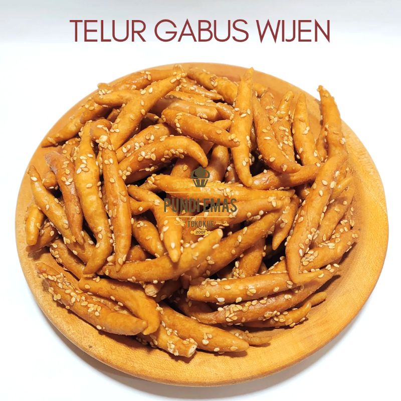 Telur Gabus Wijen Cemilan Kiloan 250 Gram