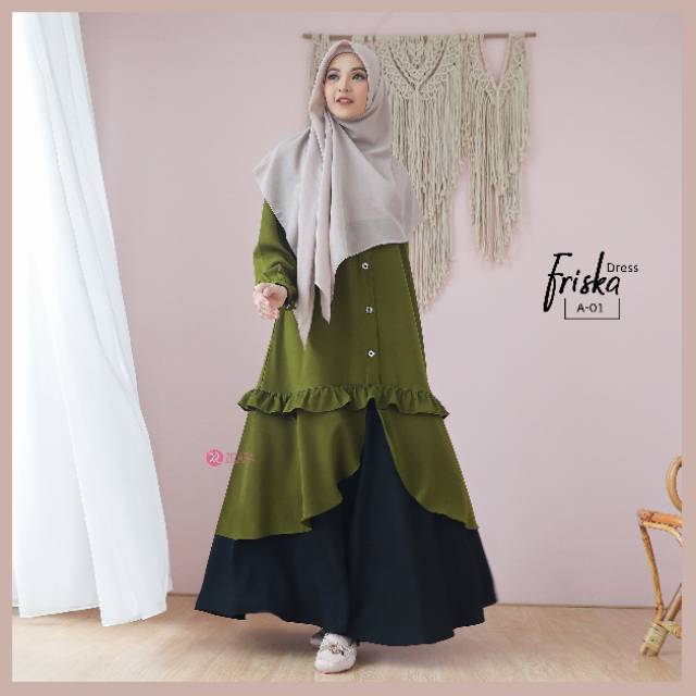 FRISKA DRESS ZIZARA TERBARU BEST SELLER