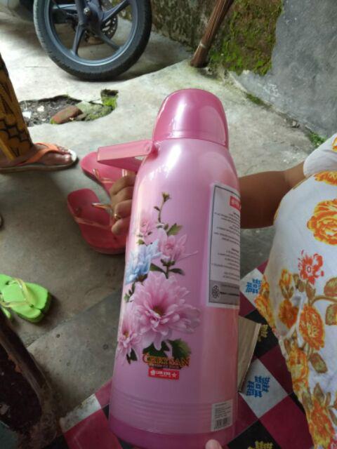 Termos Air Panas Kapasitas 2 Liter Motif Bunga