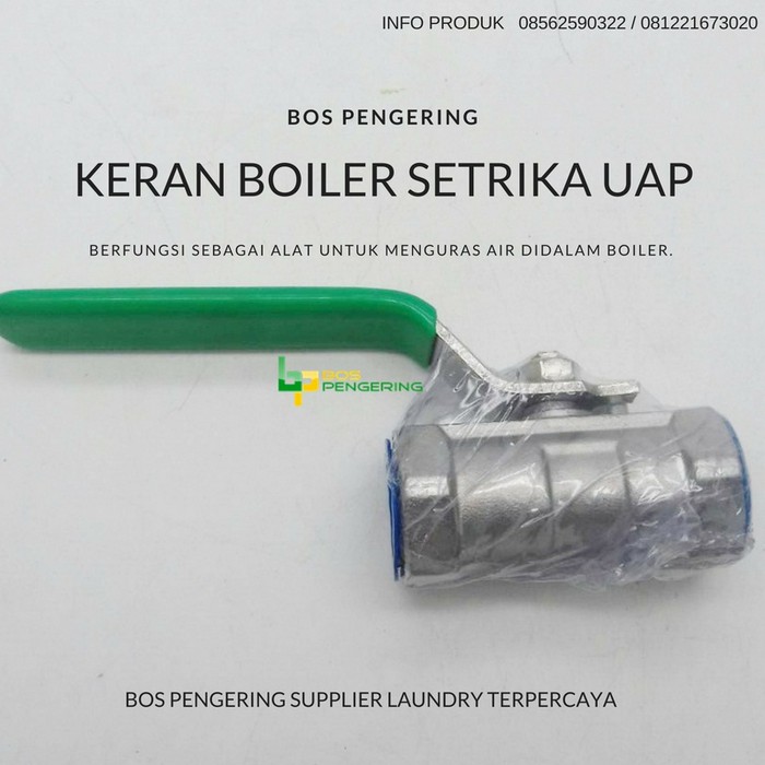 Keran Biru Boiler Setrika Uap Sankyo