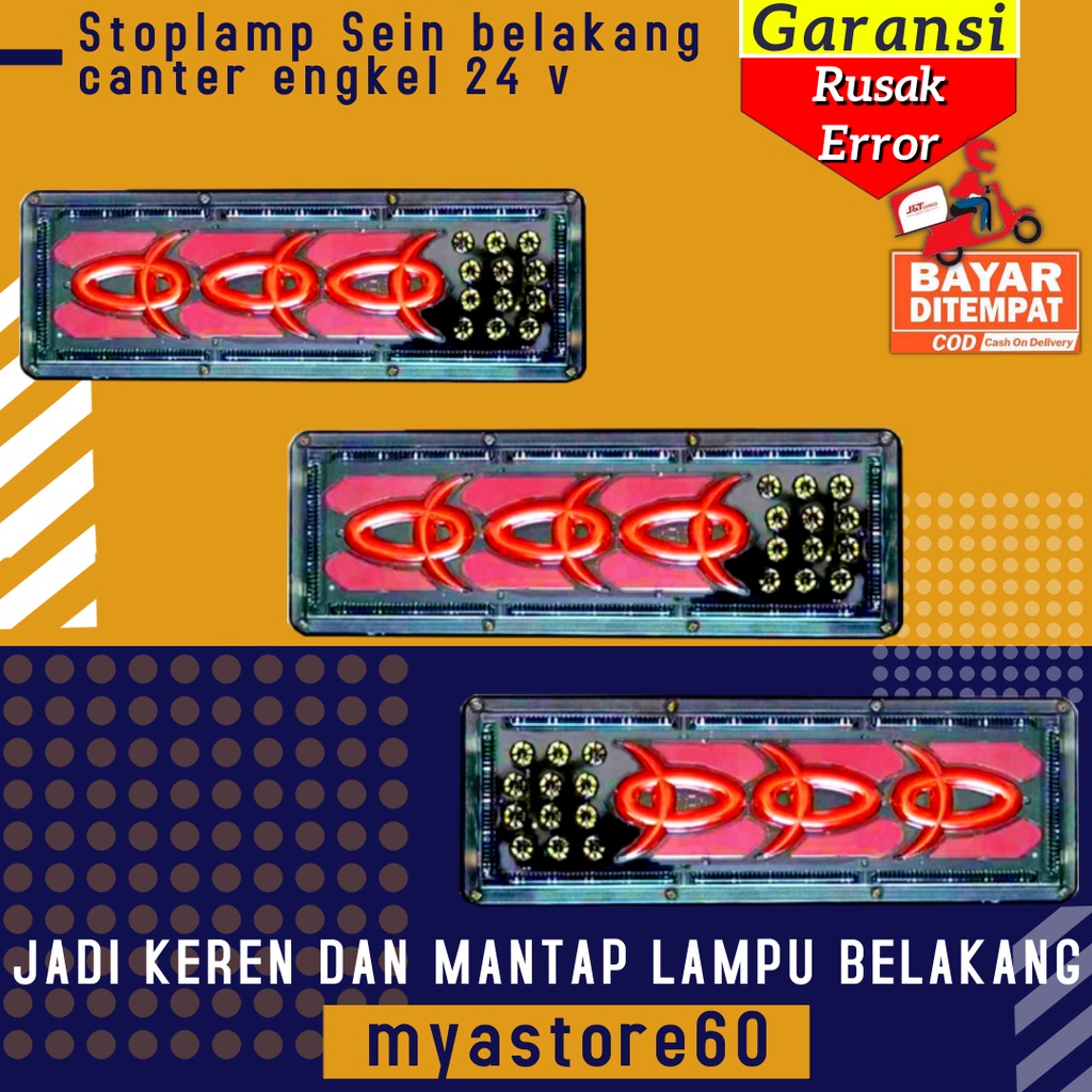 Stoplamp Lampu Stop Sein Sen Belakang Canter Engkel 24 v Lampu Stop lamp Stoplamp Aksesoris Variasi Mobil Truk Truck Mobil Besar Mitsubishi Hino Tata Volvo UD Toyota Isuzu Kipas Dan Lain Lain Universal