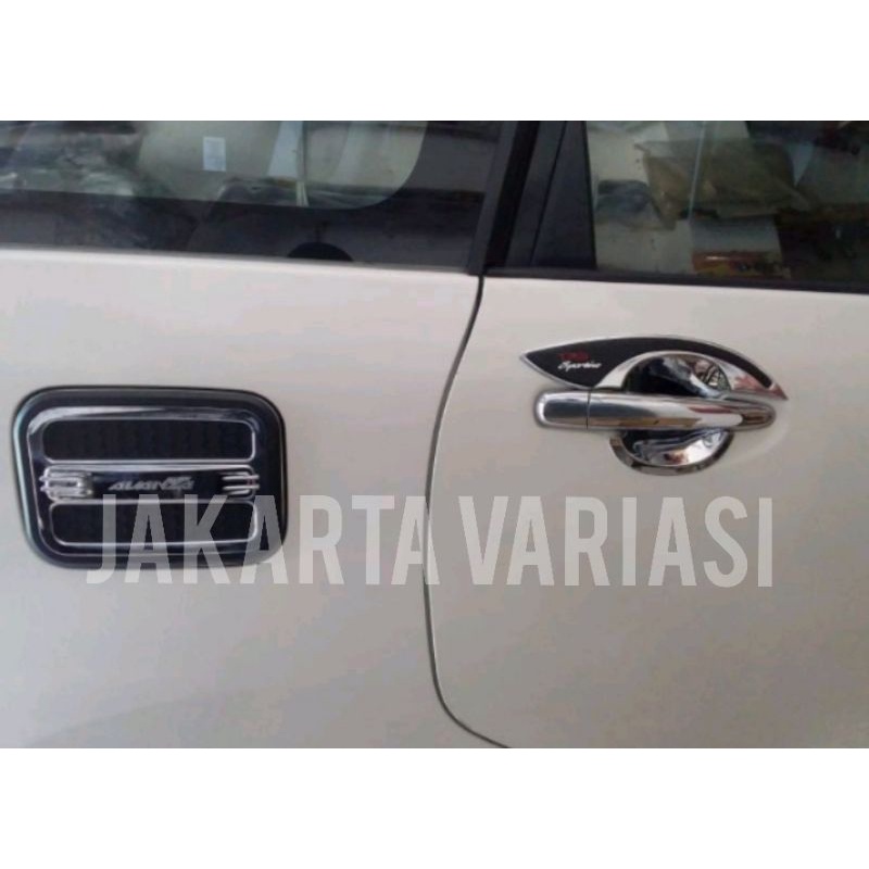 Paket outer handle tank cover avanza veloz 2012 2014 chrome jsl