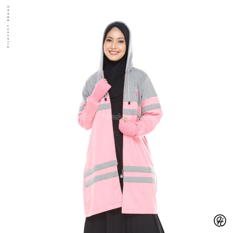 ⭐BUY 1 GET 2 GIFT⭐ HIJACKET® ORIGINAL MALIKA JAKET MUSLIMAH ROUNDHAND-PINK