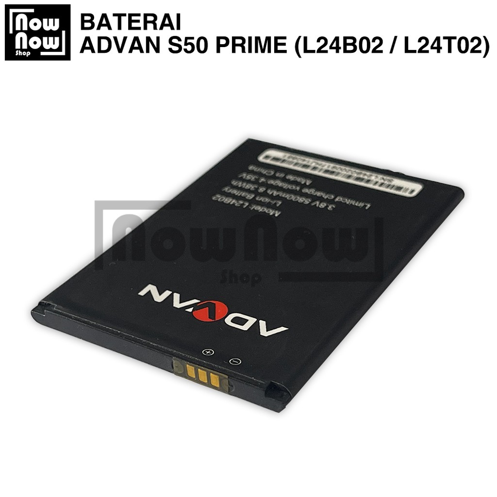 Baterai Advan S50 Prime L24B02 / L24U02 / L24T02 Original Double Power Batre Batrai Battery HP