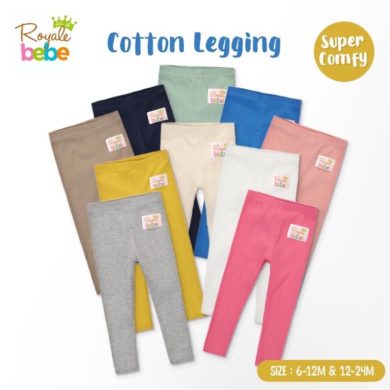 Royale Bebe Cotton Legging Polos - Leging bayi