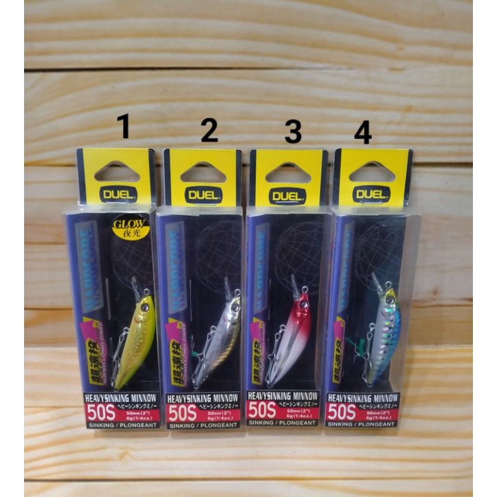 Umpan Duel Hardcore Heavy Singking Minnow 50mm