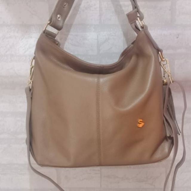Tas Cangklong bisa Selempang SAVVY Abu Metalic