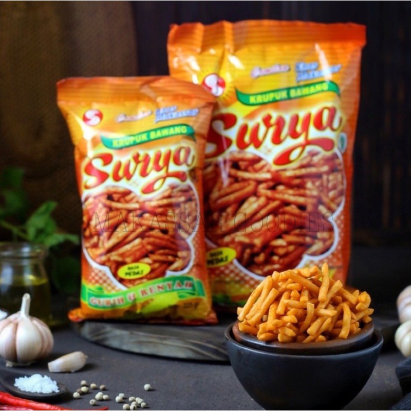 

Kerupuk Bawang Surya 450gr