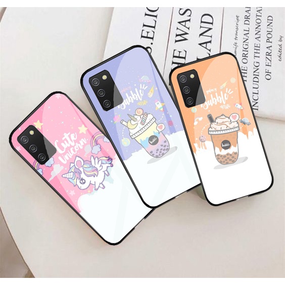 ( SC38 ) Softcase Glass Kaca Samsung A02s - Kesing Hp - Softcase Glass Hp Samsung A02s - Softcase Ka
