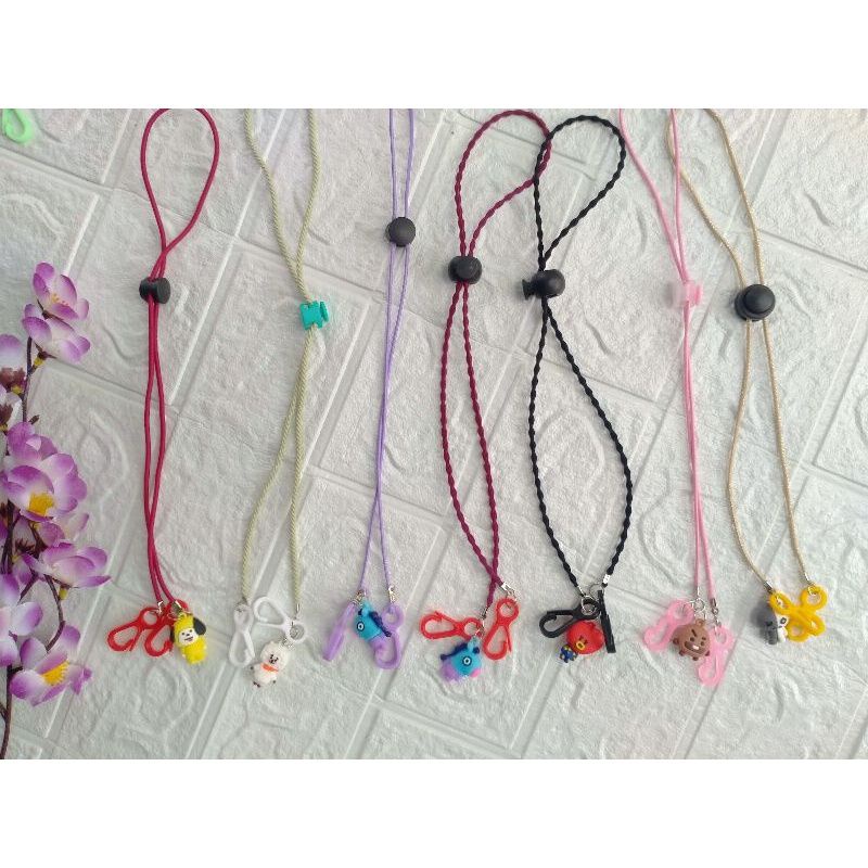 Strap Masker Bts Bt21 Aksesoris Masker Lucu Konektor Masker Lucu Konektor Masker Murah Konektor Mask