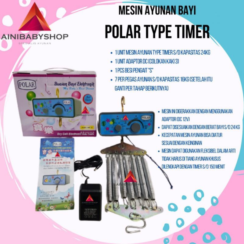 Mesin Ayun Timer/MESIN AYUNAN ELEKTRIK BAYI Type TIMER#Ainibabyshop