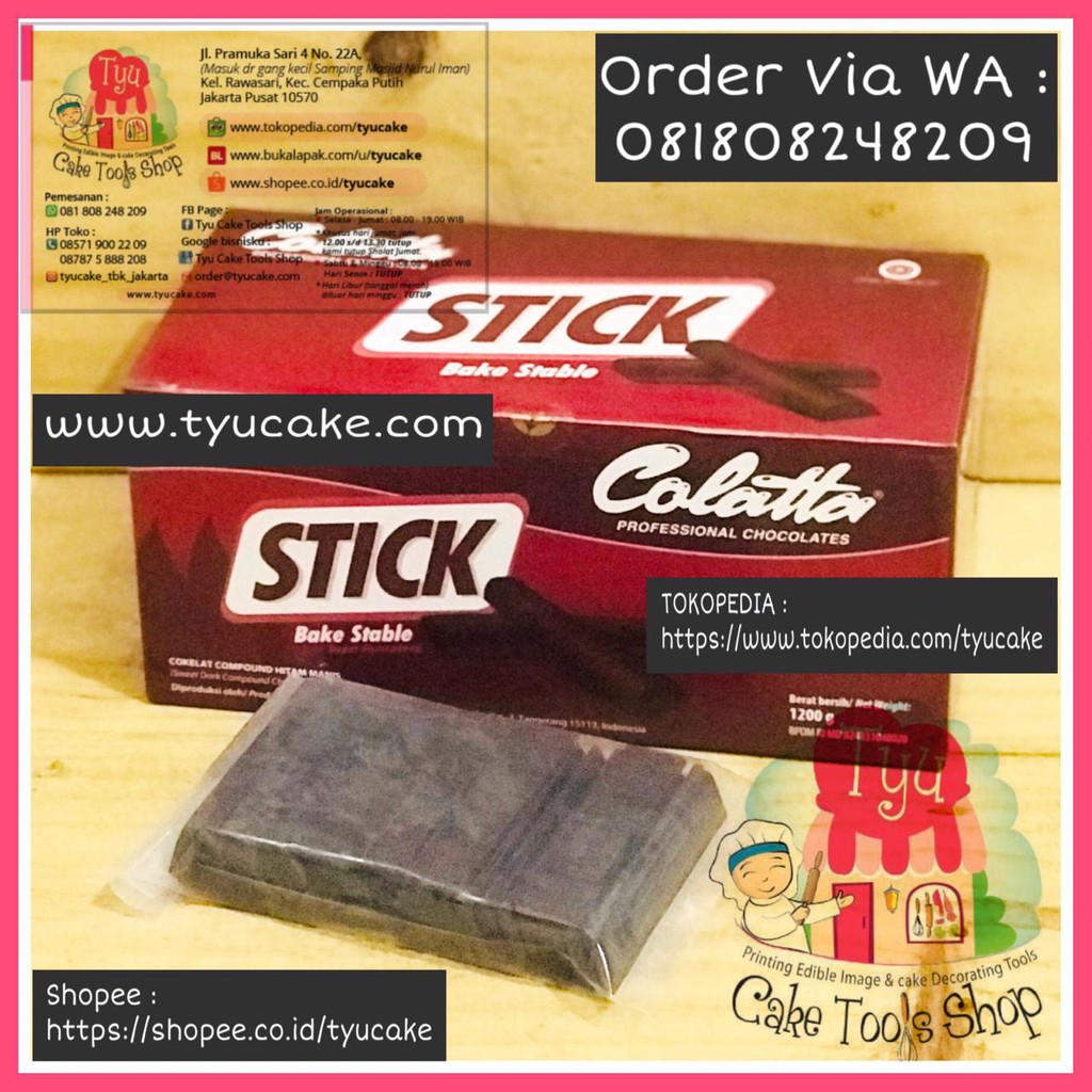 

CHOCO STICK-Bakestable Compound-COLATTA-1 Dus