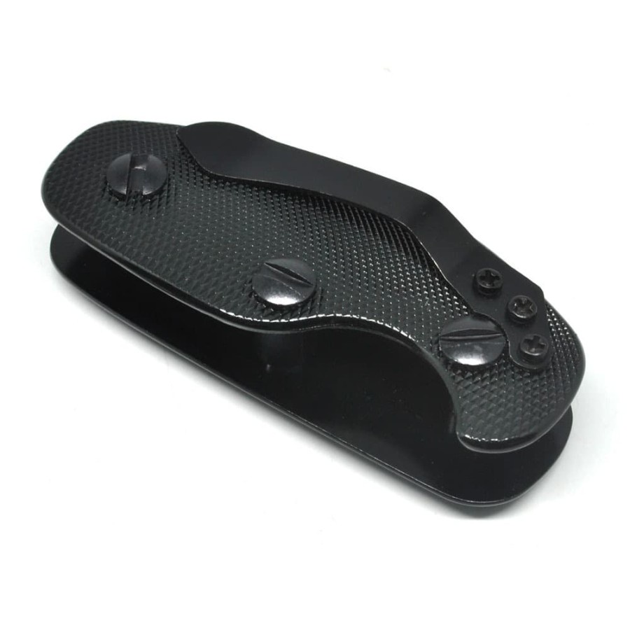 Key Holder Clip Aluminium Multifunctional EDC Tool - ZH111 - Black